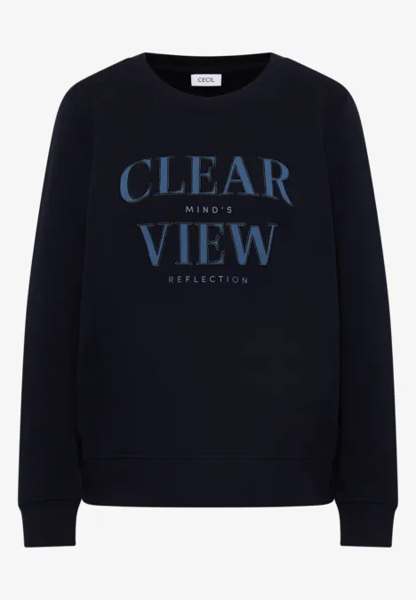Sweatshirt met tekst urban dark blue