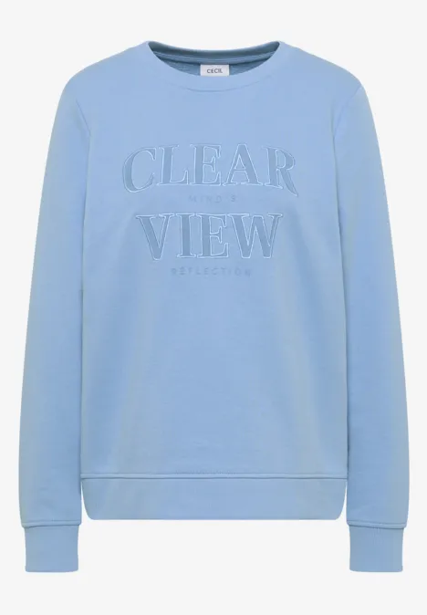 Sweatshirt met tekst null