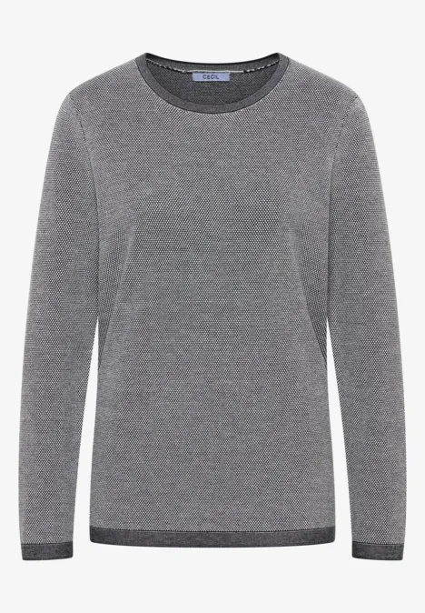 Two-Tone Pullover vanilla white