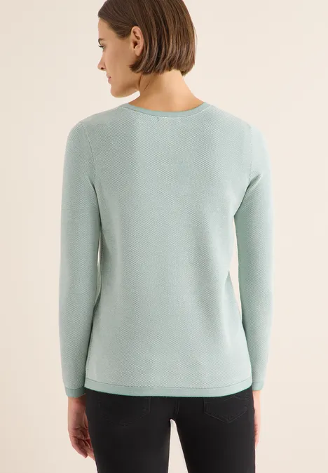 Two-Tone Pullover jewel green