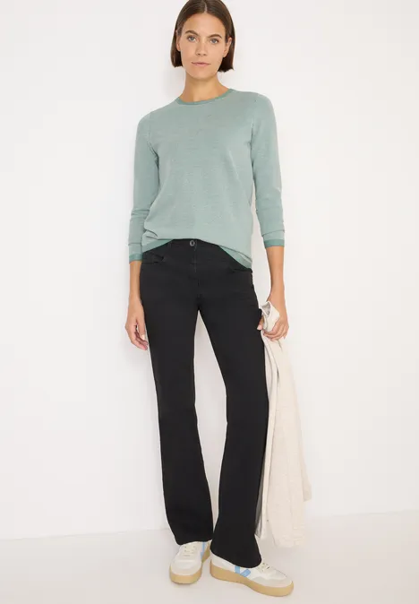 Two-Tone Pullover jewel green
