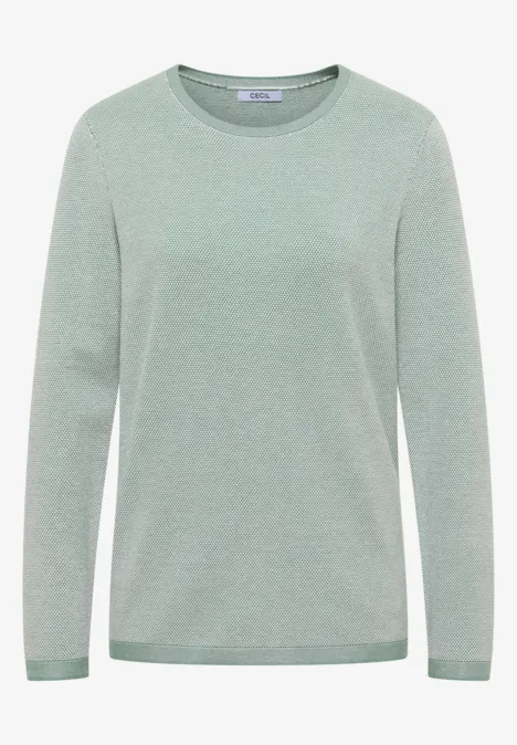 Two-Tone Pullover jewel green