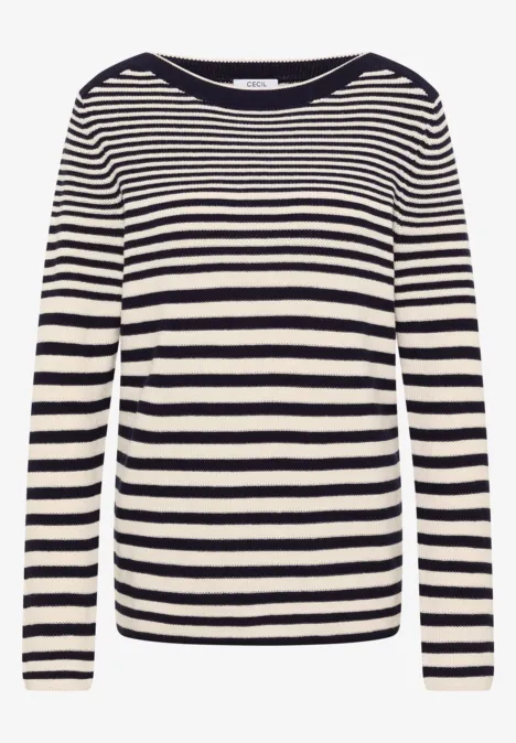 Gestreifter Pullover urban dark blue