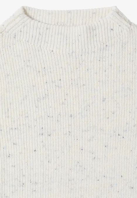 Pullover mit feinem Muster vanilla white