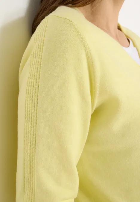 Basic Pullover iced yellow melange