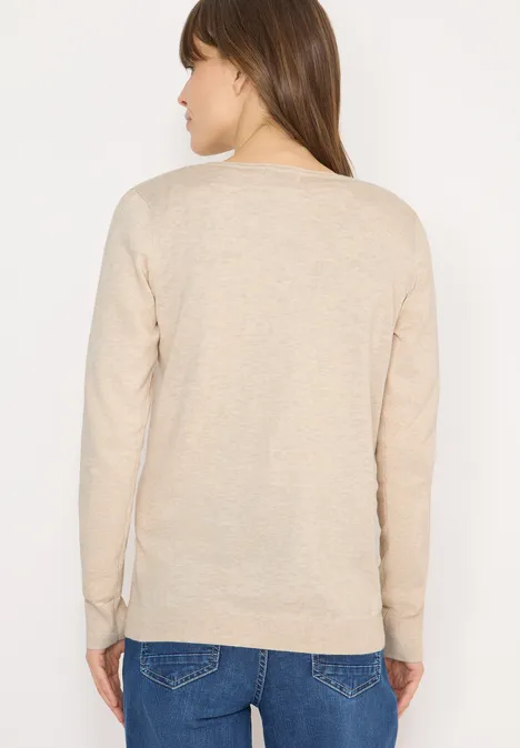 Basic Pullover egg beige melange Basic Pullover egg beige melange