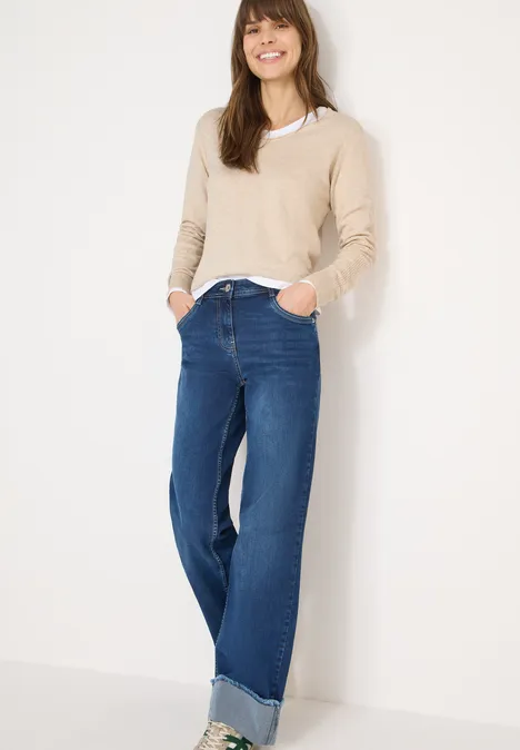 Basic Pullover egg beige melange Basic Pullover egg beige melange