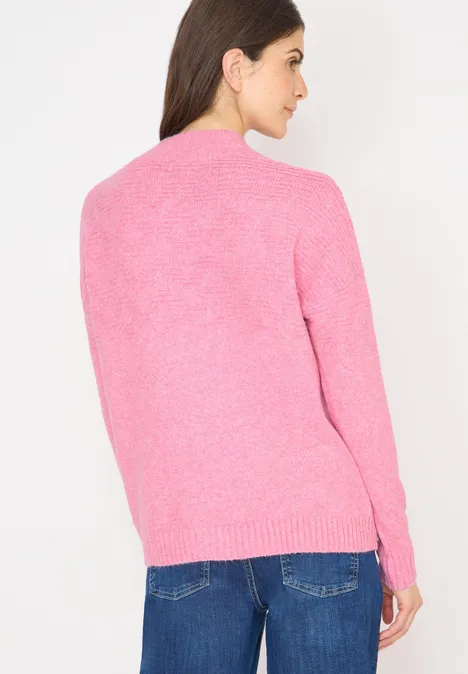 Softer Jacquard Pullover dark blossom melange
