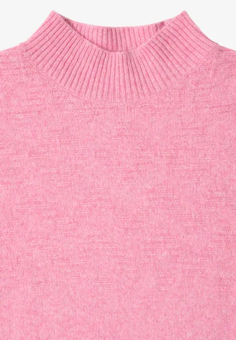 Softer Jacquard Pullover dark blossom melange