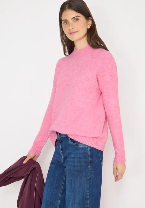 Softer Jacquard Pullover dark blossom melange