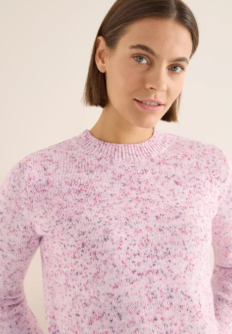 Gemusterter Strickpullover dark blossom melange