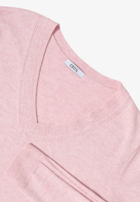 Pull douillet à col en V null