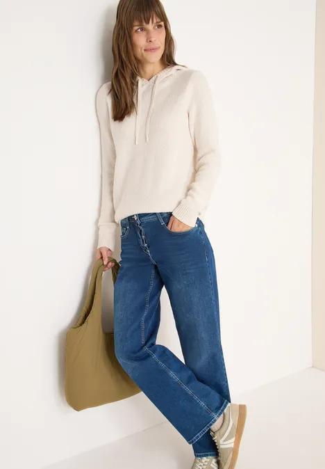 Softer Bouclé Strickpullover light greige