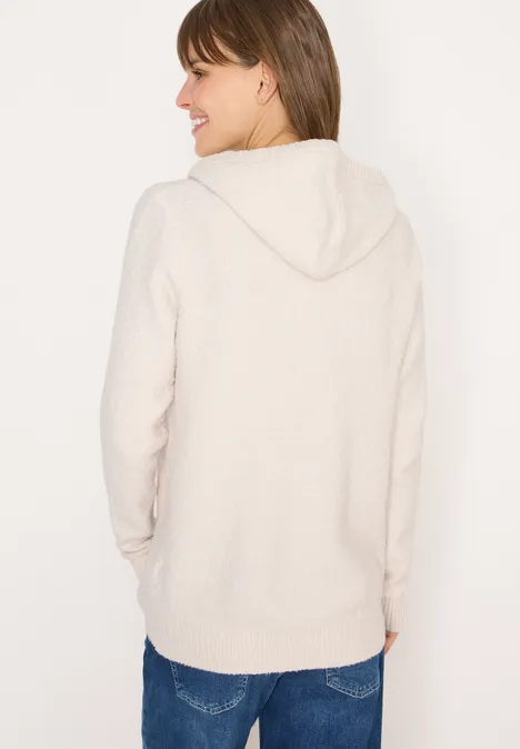 Softer Bouclé Strickpullover light greige