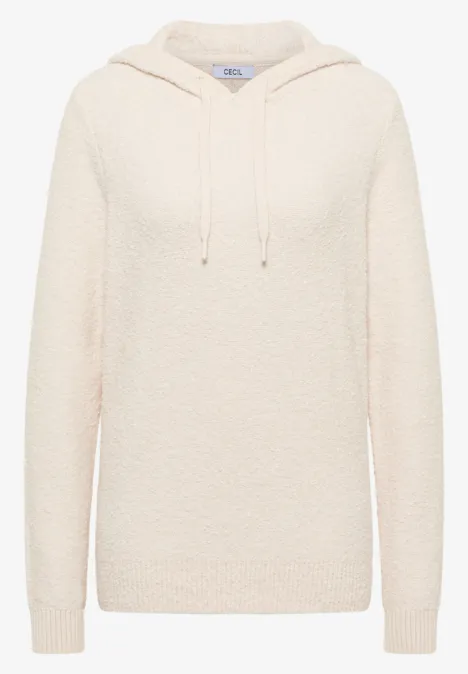 Softer Bouclé Strickpullover light greige