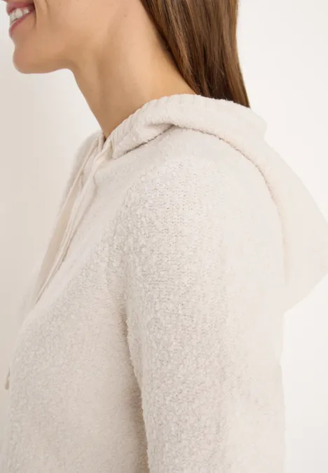 Softer Bouclé Strickpullover light greige