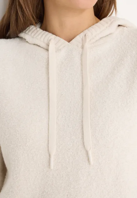 Softer Bouclé Strickpullover light greige