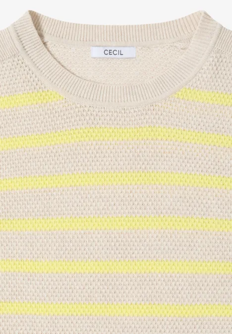 Gestreifter Pullover iced yellow Gestreifter Pullover iced yellow