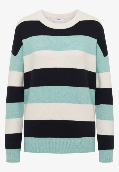 Gestreifter Pullover urban dark blue