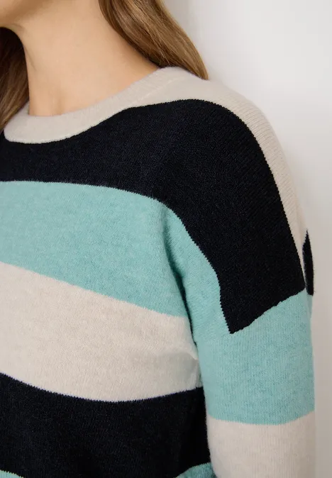 Gestreifter Pullover urban dark blue
