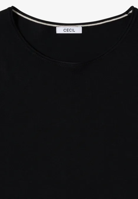 Pullover in Unifarbe Black