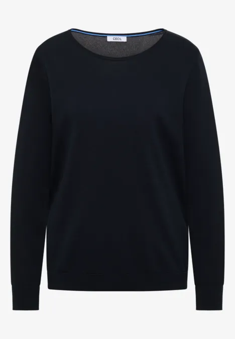 Pull-over en couleur unie universal blue