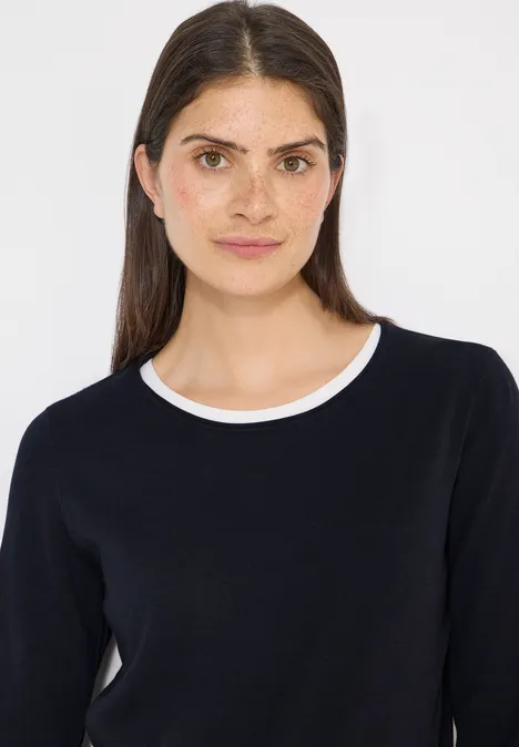 Pull-over en couleur unie universal blue