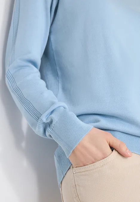 Trui in effen kleur light sky blue Trui in effen kleur light sky blue