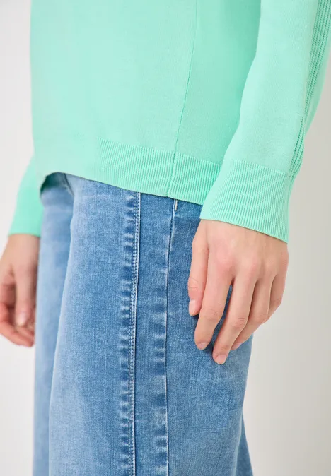 Trui in effen kleur jelly mint