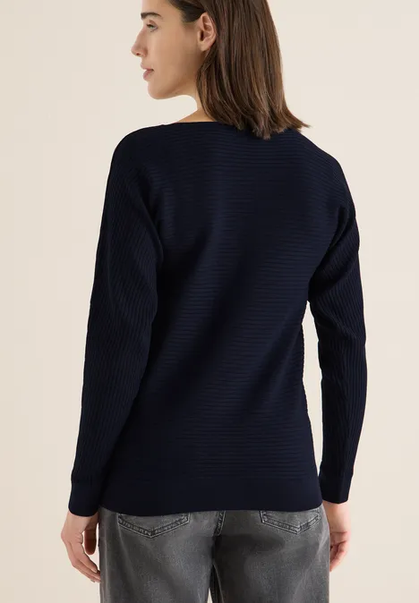 Cosy structuurmix Dolman urban dark blue Cosy structuurmix Dolman urban dark blue