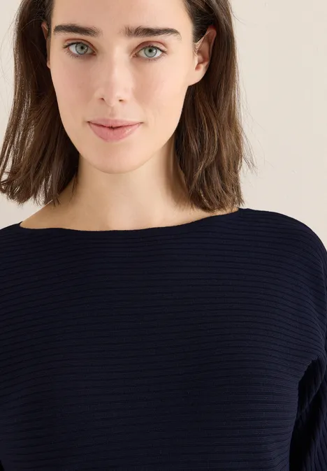 Cosy structuurmix Dolman urban dark blue Cosy structuurmix Dolman urban dark blue