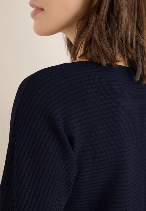 Cosy structuurmix Dolman urban dark blue Cosy structuurmix Dolman urban dark blue