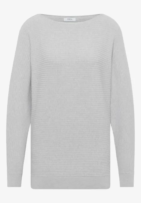 Cosy structuurmix Dolman luna grey melange Cosy structuurmix Dolman luna grey melange