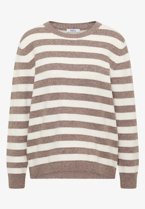 Sweter melanżowy w paski null