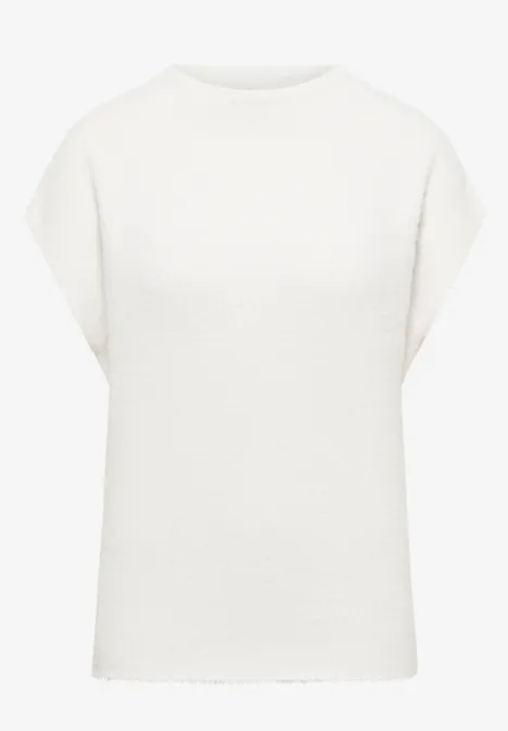 Tweekleurige trui van verengaren light greige Tweekleurige trui van verengaren light greige