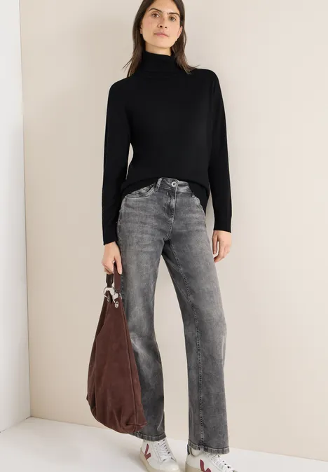 Basic Rollkragenpullover Black Basic Rollkragenpullover Black