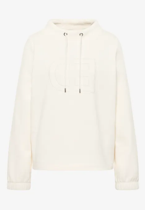 Funnelneck Sweatshirt creamy white