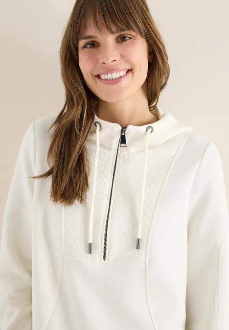 Sweat-shirt troyer avec capuche null Sweat-shirt troyer avec capuche null