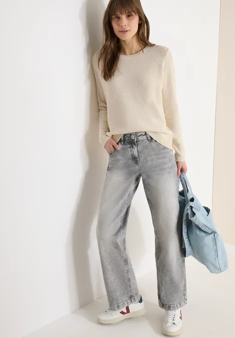 Space Dye Pullover pearl beige