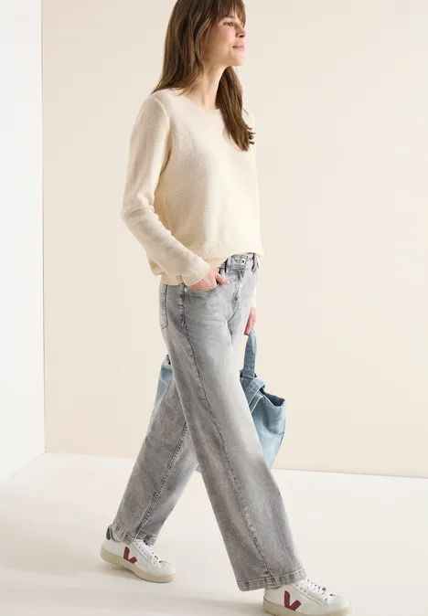 Space Dye Pullover pearl beige