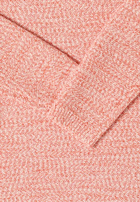 Space Dye Pullover cherry tomato orange