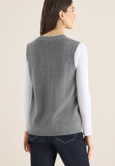 Kuscheliger Pullunder flint grey melange Kuscheliger Pullunder flint grey melange