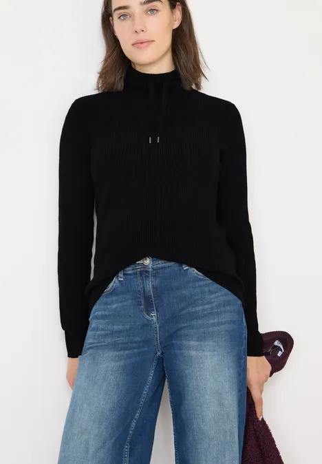 Trui in effen kleur Black Trui in effen kleur Black