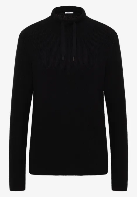 Trui in effen kleur Black Trui in effen kleur Black