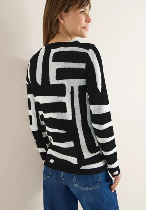 Jacquard Pullover Black Jacquard Pullover Black