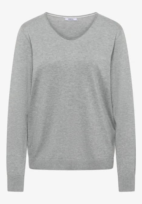 Pull basique mineral grey melange