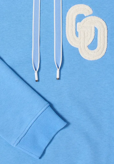 Hoodie mit Stickerei fountain blue Hoodie mit Stickerei fountain blue