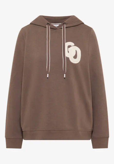 Hoodie mit Stickerei urban taupe Hoodie mit Stickerei urban taupe