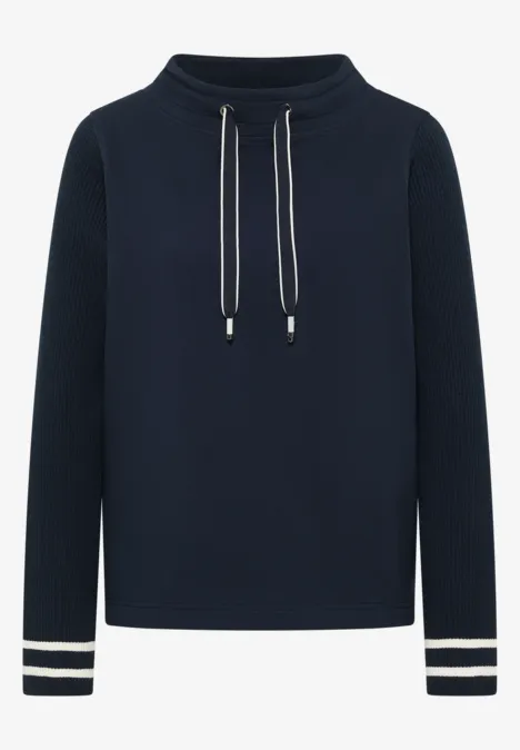Sweat-shirt avec manches en tricot universal blue Sweat-shirt avec manches en tricot universal blue
