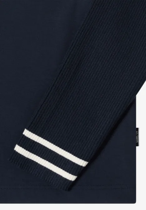 Sweat-shirt avec manches en tricot universal blue Sweat-shirt avec manches en tricot universal blue